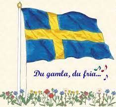 Färglägg svenska flaggan, måla övriga bilder. Sveriges Nationaldag Anazhthsh Google Sverige Sommar