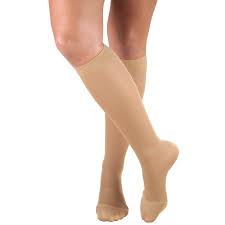 Women S Stockings Knee High Closed Toe 20 30 Mmhg Beige Small Walmart Com In 2021 Lady Stockings Compression Stockings Knee High Stockings