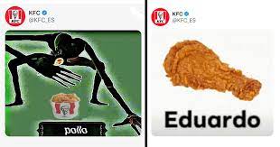 The best memes from instagram, facebook, vine, and twitter about kfc meme. Kfc Spain Is Taking Over Twitter With Cursed Shitposts Memebase Funny Memes