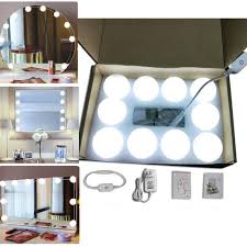 Nbsp Mirror Lighting Kit For Makeup Hollywood Style Led Vanity Mirror Lights Kit Walmart Com Walmart Com
