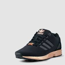 Adidas Black And Rose Gold Shoes Zx Flux Women S Adidas Zx Flux W Black Chicago City Sports Black And Gold Shoes Adidas Women Adidas Zx Flux Black
