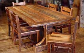 Industrial chic iconic molded chairs lend gravitas to an unassuming industrial table. Best Rustic Dining Table Plans Home Color Ideas City Furnitures Rustic Dining Room Table Rustic Dining Room Solid Wood Dining Chairs