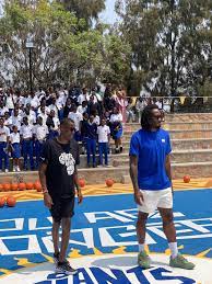 PHOTOS: Three new outdoor basketball courts at Saint Ignatius School in  Kibagabaga were unveiled by Giants of Africa co-founder Masai Ujiri, NBA  champion Kawhi Leonard, and Sports Minister Nelly Mukazayire on Saturday.