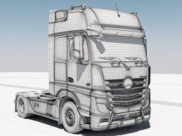 3d Mercedes Benz Actros Tank Trailer Model Mercedes Benz Benz Mercedes Benz Trucks