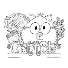 What i'm most thankful for page. Gratitude Squirrel Coloring Sheet