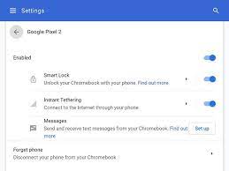 Chromebook Settings Screenshot Chromebook Phone Messages Text Messages