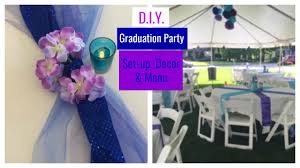 Maybe you would like to learn more about one of these? D I Y Graduation Party Set Up Decor Menu The2orchids Youtube