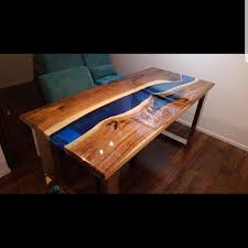 Customized Epoxy River Table Top Custom Resin Epoxy Table Etsy In 2020 Epoxy Wood Table Resin Countertops Epoxy Resin Table