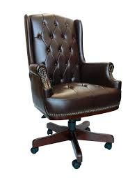 Luxury Managers Directors Chesterfield Antique Captain Style Leather Office Desk Chair Furniture Brown Buy Online In India At Desertcart In Productid 48548198