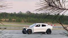 Proving the vehicle's performance acumen might. 1400 Hp Ford Mustang Mach E Has 7 Motors Stuns Even Ken Block