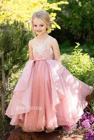 Awesome Little Flower Girl Look Beautiful Pretty Pink Dress Vintage Little Princess Maidofhonou Girls Dresses Little Girl Dresses Childrens Dress