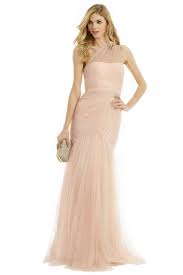 Ml Monique Lhuillier Fallen Rose Petal Gown Suit And Tie Wedding Guest Gowns Blush Pink Bridesmaid Dresses Bridesmaid Dresses