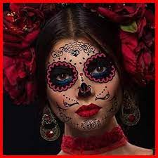 20 Diy Sugar Skull Makeup Ideas Dia De Los Muertos 38 Scary Halloween Makeup Look Halloween Makeup Sugar Skull Sugar Skull Halloween Halloween Makeup Pretty