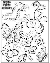 Homeschool preschool shelf work with a bugs theme. Bright And Beautiful Butterflies 2 On Crayola Com Bug Coloring Pages Free Coloring Pages Insect Coloring Pages