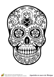 22 illustrations et cliparts de tete de mort mexicaine. Page 27 Sur 36 Sur Hugolescargot Com Coloriage Tete De Mort Tete De Mort Dessins Calavera