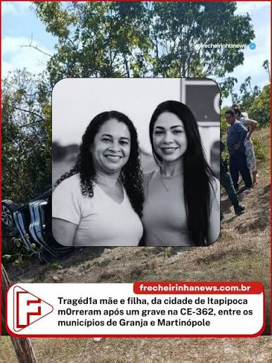 Um acidente de carro deixou mãe e filha m0rtas, e outras quatro pessoas fer1das em Granja, no interior do Ceará. As vít1mas estavam em um carro com outras quatro pessoas, que também