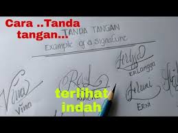 Check spelling or type a new query. Contoh Tanda Tangan Sederhana Youtube