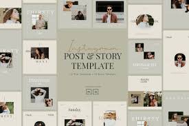 20 free animation logo intro for adobe after effects. Minimalist Instagram Post Story Template For Creator In Social Media Templates On Yellow Images Creative Store