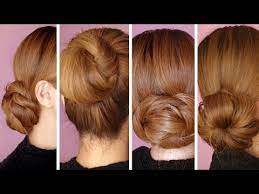 How to make a hair bun first, pull the hair through the opening in the bun maker. 4 Easy Hair Bun Tutorials For The Holidays Youtube