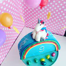 Heutige tage werde ich ihnen zeigen: Regenbogen Einhorn Kuchen Backgaudi
