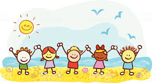 Ilustración de Niños Felices En Playa Vacaciones De Verano ...
