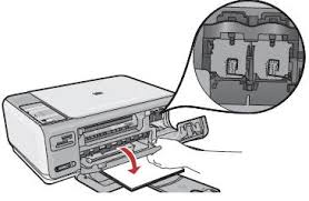 Hold the cartridge with the hp logo on top, and insert the new cartridge into the empty cartridge slot. Hp Photosmart C4380 C4400 And C4500 All In One Printer Series Installing The Print Cartridges Hp Customer Support
