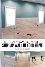 Shiplap on the other hand is complete once nailed up. How To Make A Shiplap Wall In Your Home Ideas For The Home