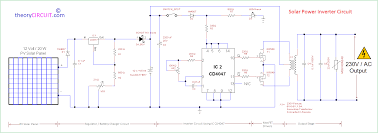 pv solar inverter circuit diagram