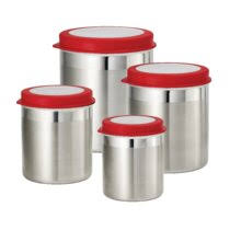 Is designed to store dry goods and look good while doing it. Red Kitchen Canisters Jars You Ll Love In 2021 Wayfair