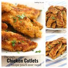 Chicken Cutlets Recipe Yummly Recipe Chicken Cutlet Recipes Recipes Cutlets Recipes