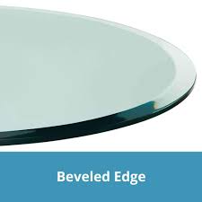 Round Glass Table Top Custom Tempered Clear Tempered 1 2 Thick Glass With Beveled Polished Edge For Dining Glass Table Round Glass Table Top Round Glass Table