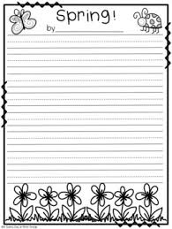 First graders are tasked with improving their written vocabularies, writing more detailed sentences, and crafting short narratives. Fun Spring Writing Paper Freebie By A Sunny Day In First Grade Tpt