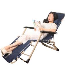 Comfortable Outdoor Sun Lounge Camping Folding Beach Chair Bed Adjustable Angle Waterproof Breathable B Lounge Chair Outdoor Folding Beach Chair Balcony Chairs