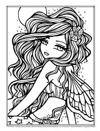 Coloring books coloring pages adult coloring hannah lynn disney artwork fairytale fantasies crafts beautiful cellphone wallpaper colorful drawings. Printable Mermaid Fairy Coloring Pages Novocom Top