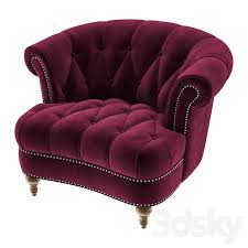 3d Models Arm Chair La Rosa Tufted Accent Armchair In 2020 Accent Arm Chairs Armchair Chair