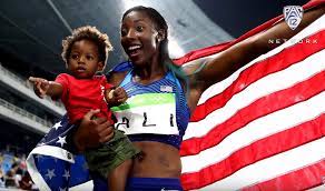 Ali, partner of canadian sprinter andre de grasse, posted a photo of herself nursing her newborn child on instagram wednesday, the same day the international olympic committee announced that breastfeeding moms can bring their children to tokyo. Gold Medalist Nia Ali Wants Wins After Baby To Inspire Female Athletes Bellyitchblog