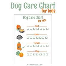 Free Printable Dog Care Chore Checklist Chart Dog Care