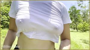 Hot WIFE jogging in public wet white shirt white - XNXX.COM