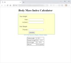 This calculator computes the body mass index and rates it appropriately for men, women, children, juveniles and seniors. Solved Body Mass Index Bmi Calculator Bmi Is A Measure Chegg Com