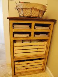 Use wood crates to build a unique storage bench. Storage Tower Ana White