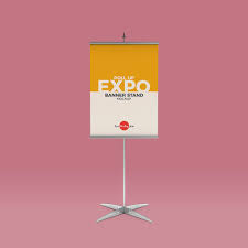 Free Roll Up Banner Stand Mockup Banner Stands Banner Template Free Mockup