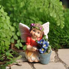 Miniature Gardening Garnet The Fairy Fairy Garden Fairy Garden Decor Fairy Friends