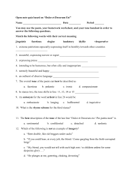 The two poems have many similar characteristics, and many different ones. Open Note Quiz Based On Dulce Et Decorum Est Name Date