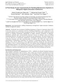 Business licences includes registrations, approvals, licences and permits. Pdf A Pilot Study Of User Requirements For Building Maintenance Systems In Malaysian Higher Education Institutions