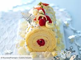 Undefined Dessert Noel Buche De Noel Chocolat Blanc