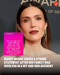 On Friday, August 1, Mandy Moore took to Instagram to reveal that she and  her family were involved in a hit-and-run accident. In case you didn't  know, Mandy shares three young children