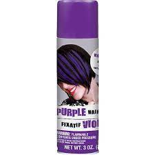 Permanent hair dye is meant to last. Purple Hair Spray 3oz Party City