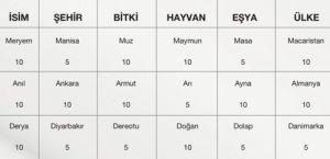 Isim Sehir Oyunu Nasil Oynanir