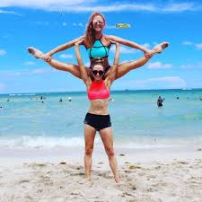 Yoga Acro Couples Beginner Poses Girls Inspiration Get Your Free Yoga Videos Poses On Liayoga C Gymnastics Poses Gymnastics Pictures Gymnastics Photography