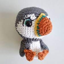 Amigurumi Puffin Oona From Puffin Rock Etsy Stuffed Animal Patterns Knitted Animals Puffin